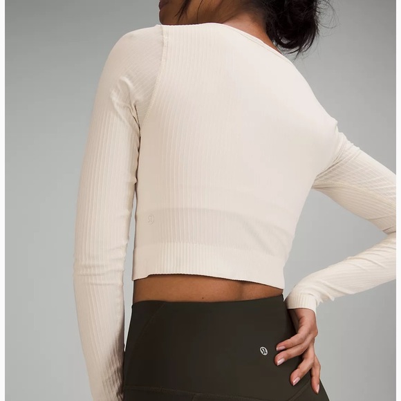 Lululemon Ebb To Street LS Shirt * White Opal - Picture 5 of 6